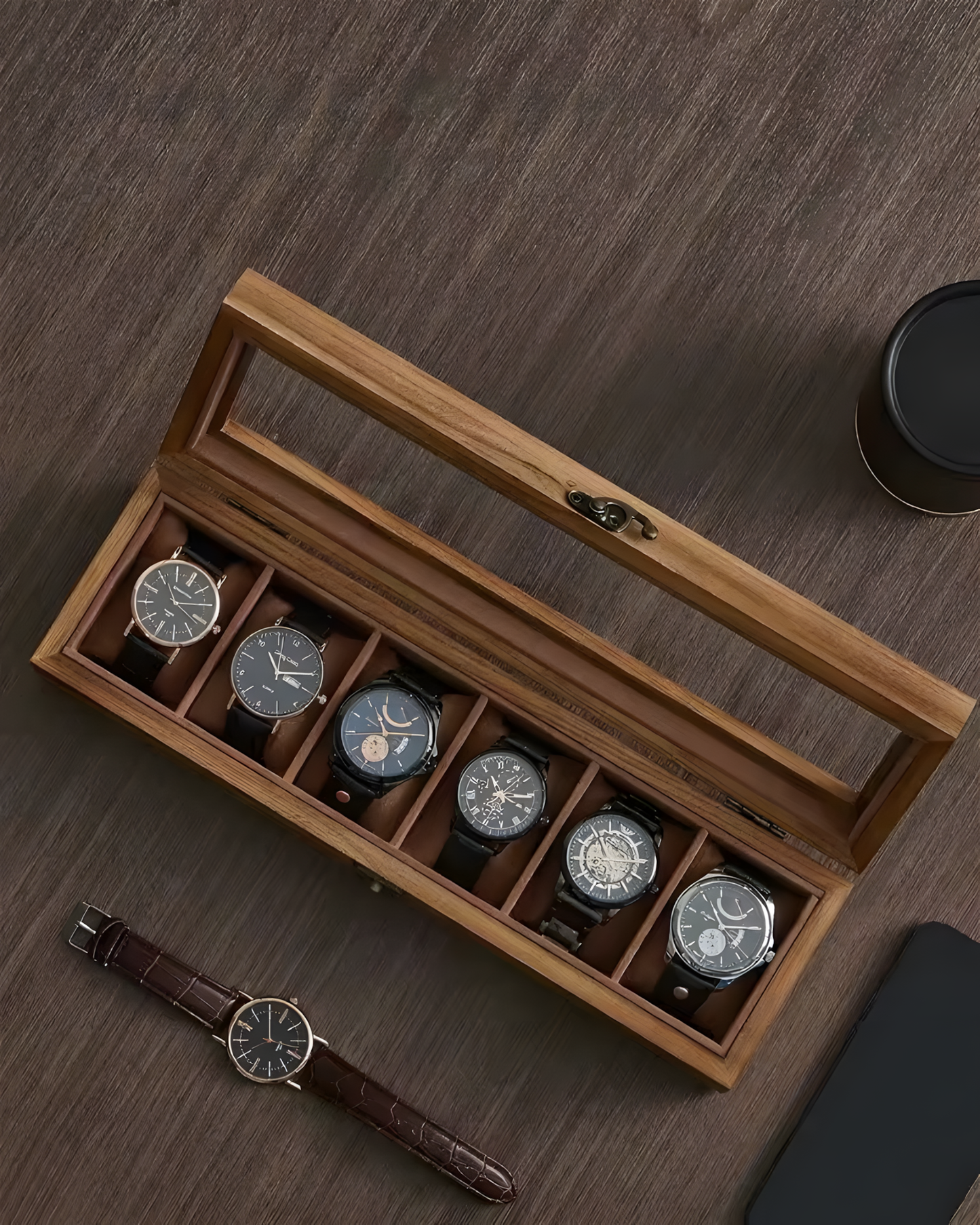Wood Grain Display Case